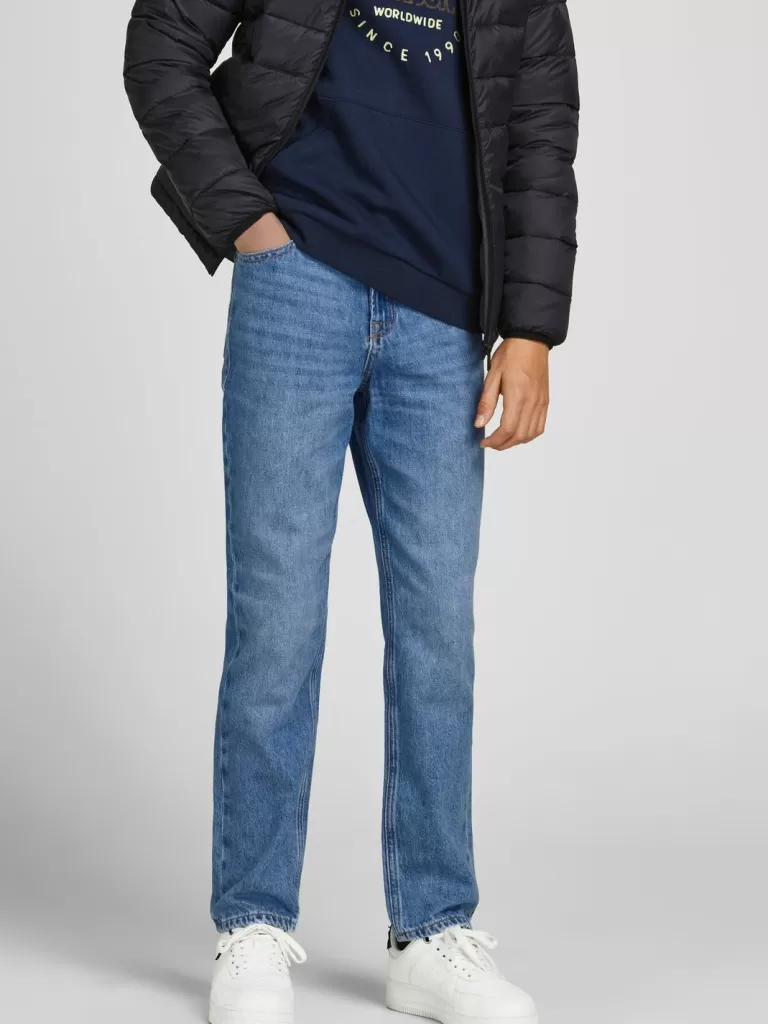 JACK & JONES Bestsellery | Jeansy^JJICLARK JJORIGINAL AKM 023 NOOS JNR Krój regularny Junior Niebieski