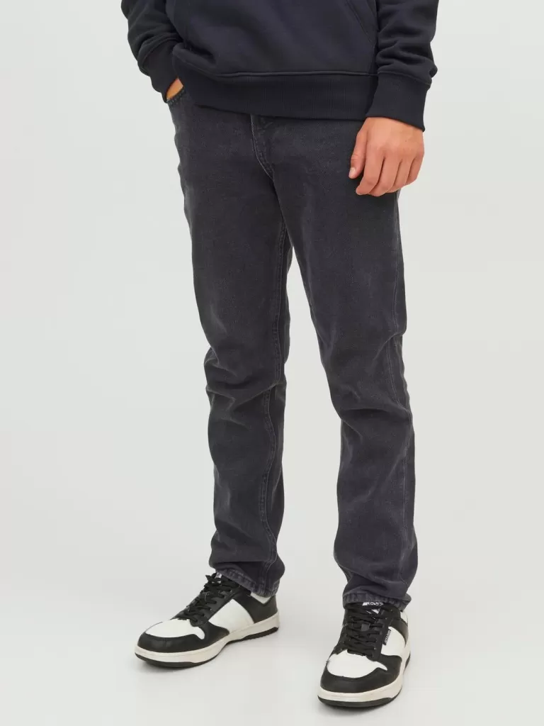 JACK & JONES Jeansy^JJICLARK JJORIGINAL AKM 912 NOOS JNR Krój regularny Junior Czarny