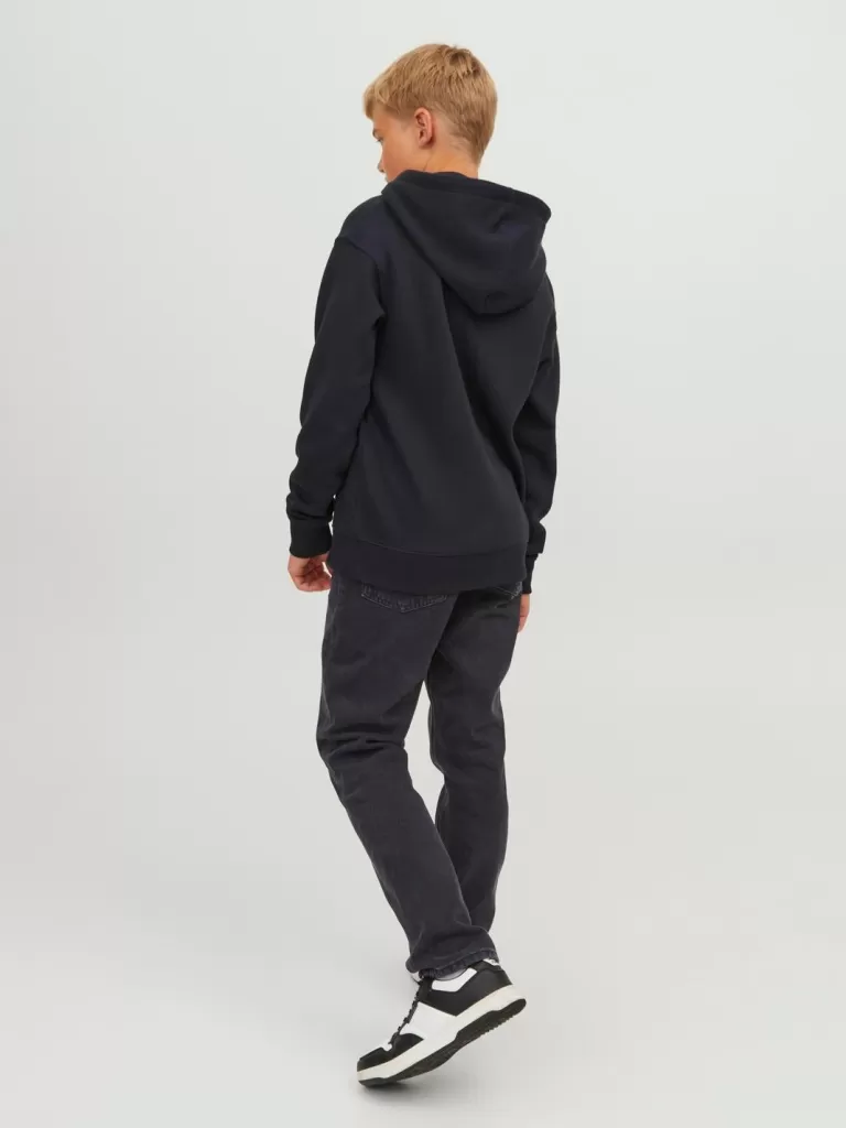 JACK & JONES Jeansy^JJICLARK JJORIGINAL AKM 912 NOOS JNR Krój regularny Junior Czarny
