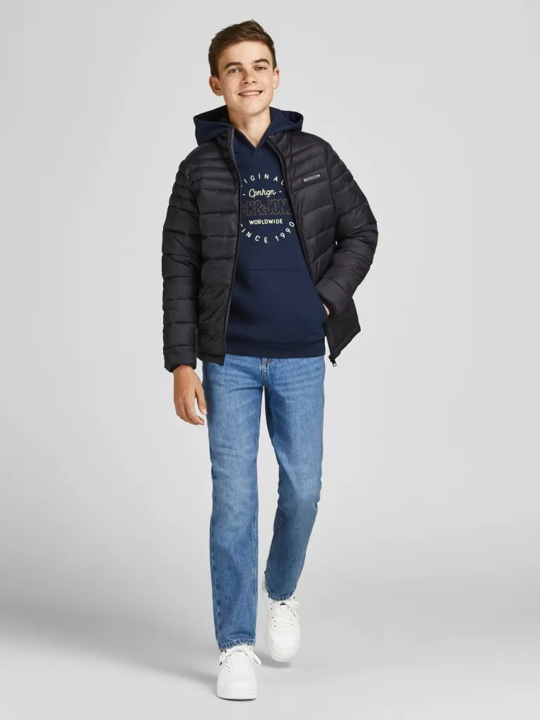 JACK & JONES Bestsellery | Jeansy^JJICLARK JJORIGINAL AKM 023 NOOS JNR Krój regularny Junior Niebieski