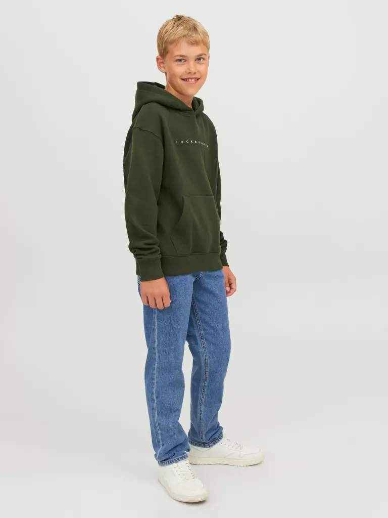 JACK & JONES Jeansy^JJICLARK JJORIGINAL AKM NOOS 412 JNR Krój regularny Junior Niebieski