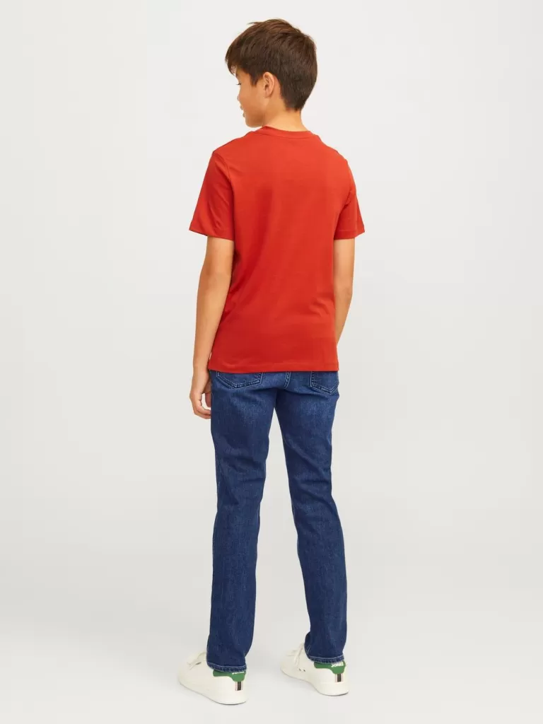 JACK & JONES Jeansy^JJICLARK JJORIGINAL AM 384 SN JNR Krój regularny Junior Niebieski
