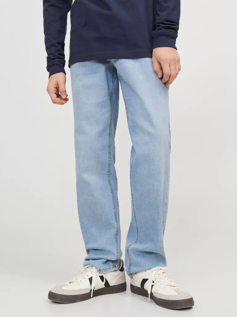 JACK & JONES Jeansy^JJICLARK JJORIGINAL SQ 702 NOOS JNR Krój regularny Junior Niebieski
