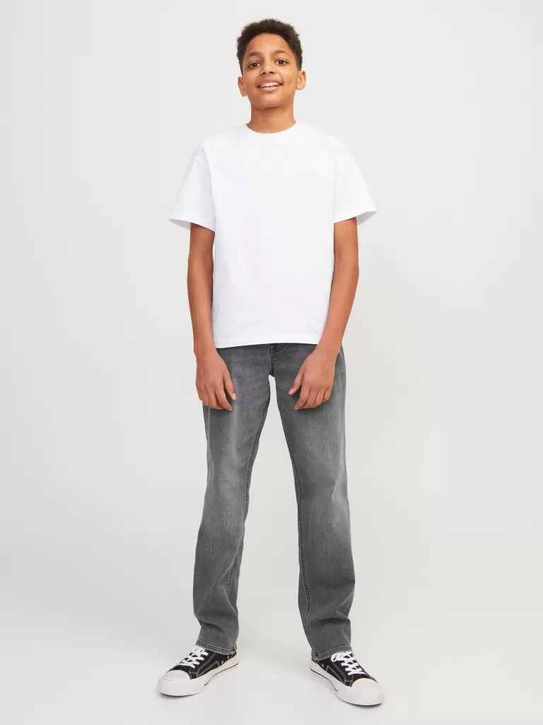 JACK & JONES Bestsellery | Jeansy^JJICLARK JJORIGINAL SQ 349 NOOS JNR Krój regularny Junior Szary
