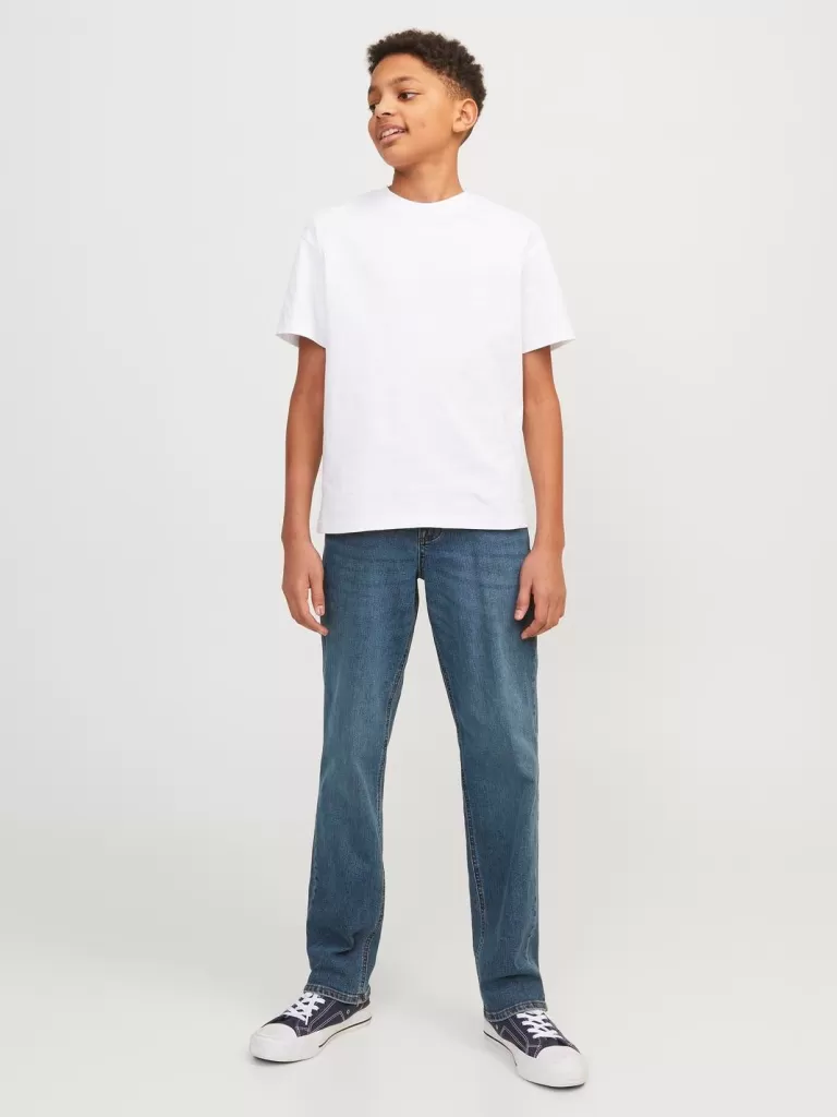 JACK & JONES Jeansy^JJICLARK JJORIGINAL SQ 223 NOOS JNR Krój regularny Junior Niebieski
