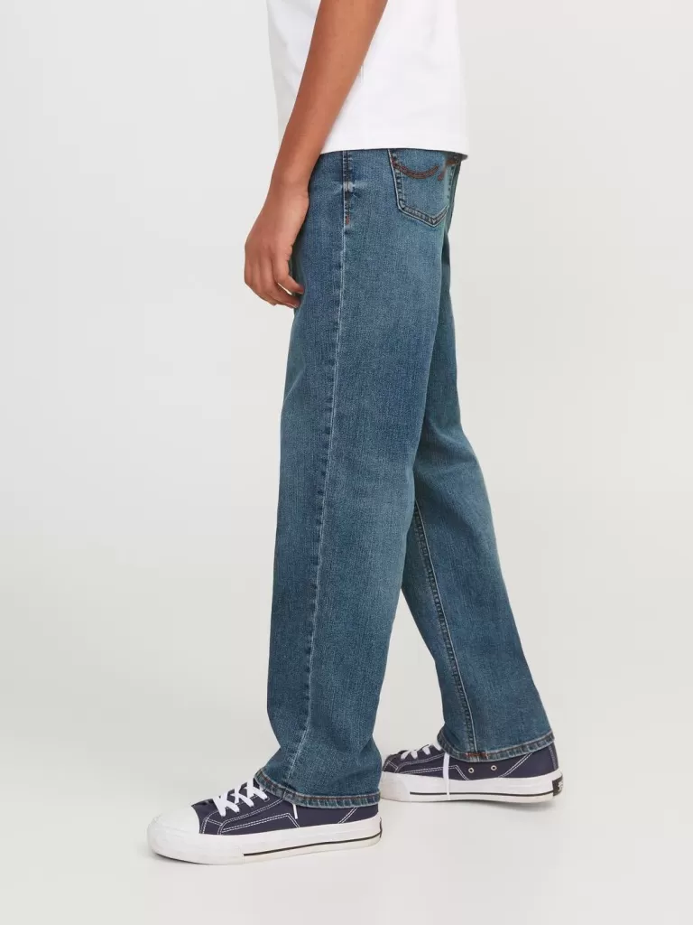 JACK & JONES Jeansy^JJICLARK JJORIGINAL SQ 223 NOOS JNR Krój regularny Junior Niebieski