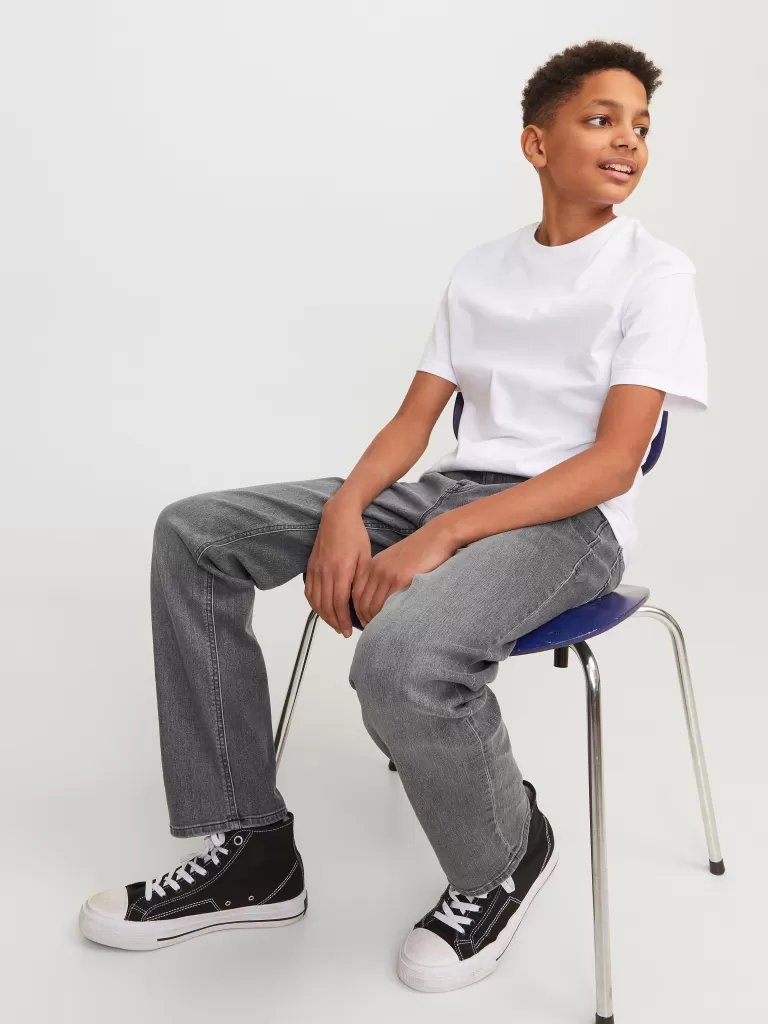 JACK & JONES Bestsellery | Jeansy^JJICLARK JJORIGINAL SQ 349 NOOS JNR Krój regularny Junior Szary
