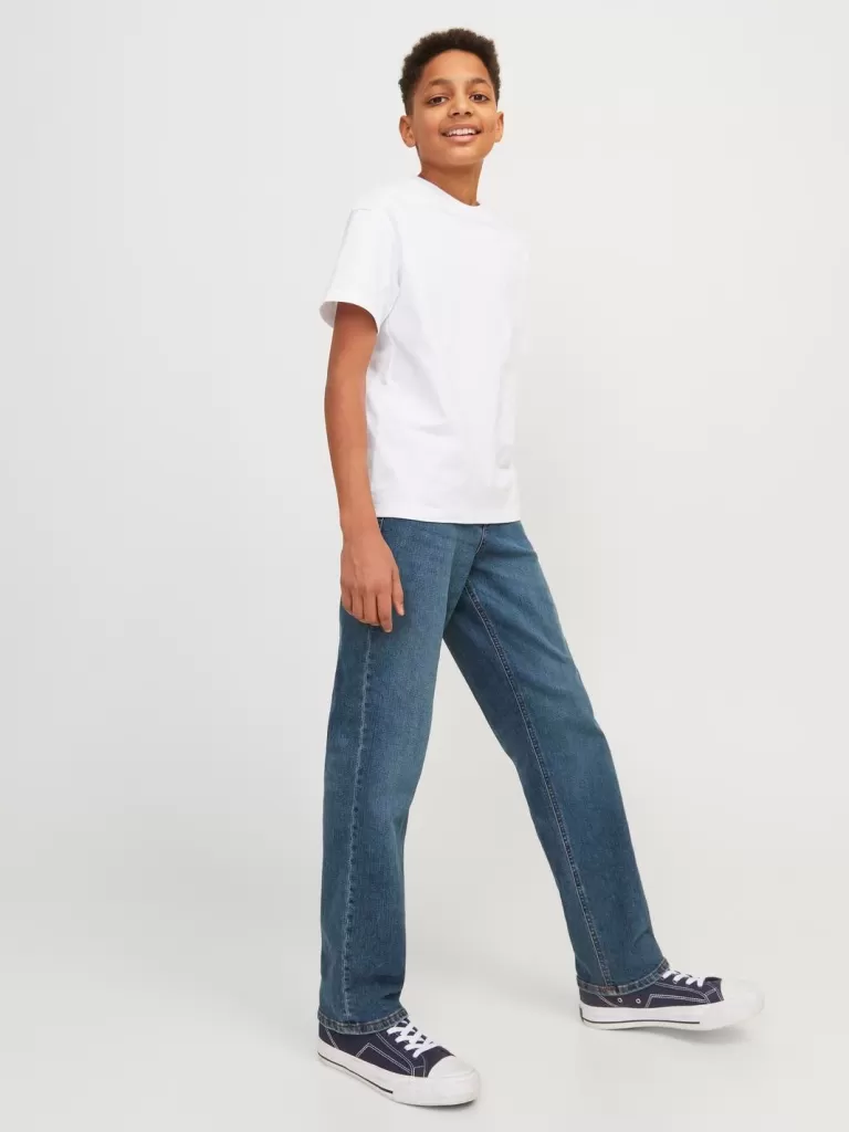 JACK & JONES Jeansy^JJICLARK JJORIGINAL SQ 223 NOOS JNR Krój regularny Junior Niebieski