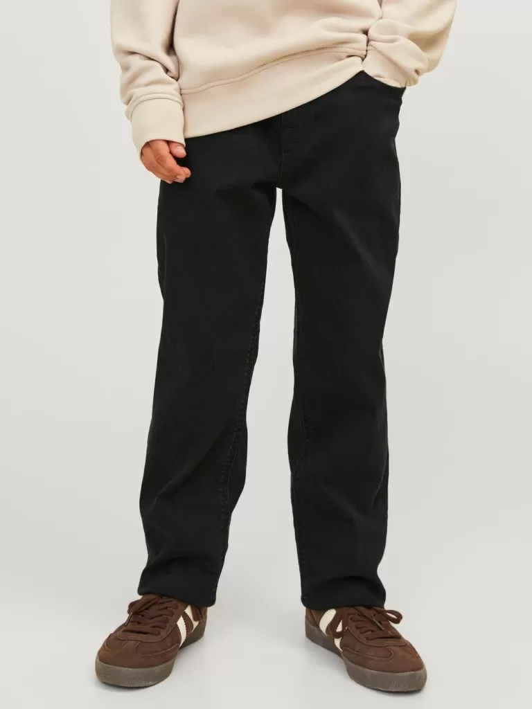 JACK & JONES Jeansy^JJICLARK JJORIGINAL SQ 356 SN JNR Krój regularny Junior Czarny