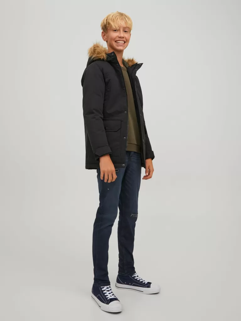 JACK & JONES Jeansy | Wyprzedaż^JJIGLENN JJICON GE 614 I.K JNR Jeansy o kroju slim fit Junior Niebieski