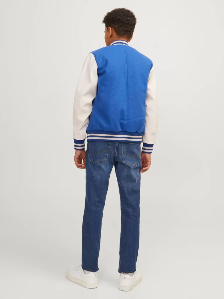 JACK & JONES Jeansy^JJIGLENN JJORIGINAL CB 814 NOOS JNR Jeansy o kroju slim fit Junior Niebieski