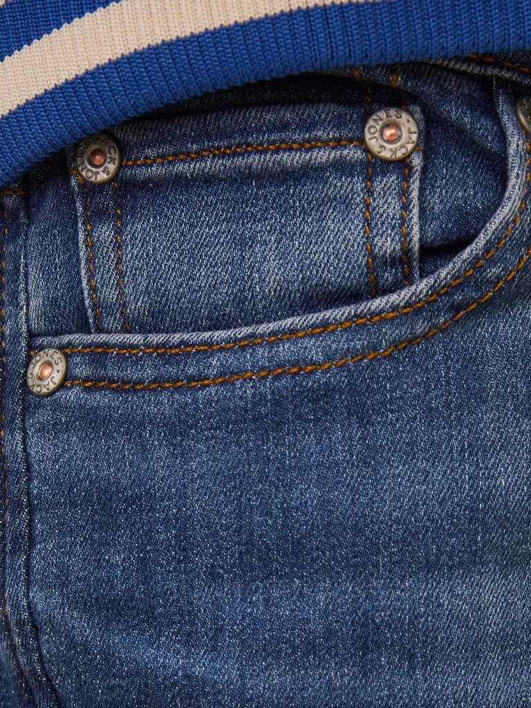 JACK & JONES Jeansy^JJIGLENN JJORIGINAL CB 814 NOOS JNR Jeansy o kroju slim fit Junior Niebieski
