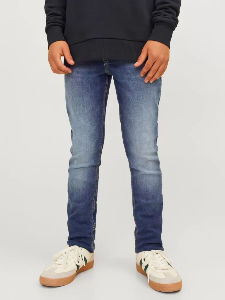JACK & JONES Jeansy^JJIGLENN JJORIGINAL GE 001 I.K NOOS JNR Jeansy o kroju slim fit Junior Niebieski