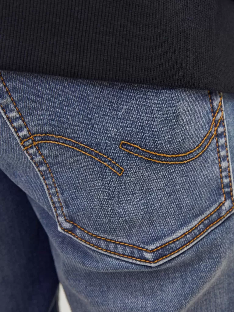 JACK & JONES Jeansy^JJIGLENN JJORIGINAL GE 001 I.K NOOS JNR Jeansy o kroju slim fit Junior Niebieski