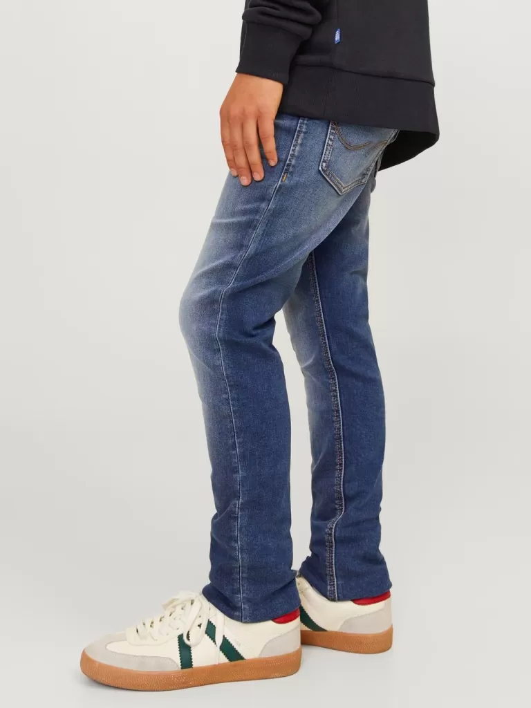 JACK & JONES Jeansy^JJIGLENN JJORIGINAL GE 001 I.K NOOS JNR Jeansy o kroju slim fit Junior Niebieski