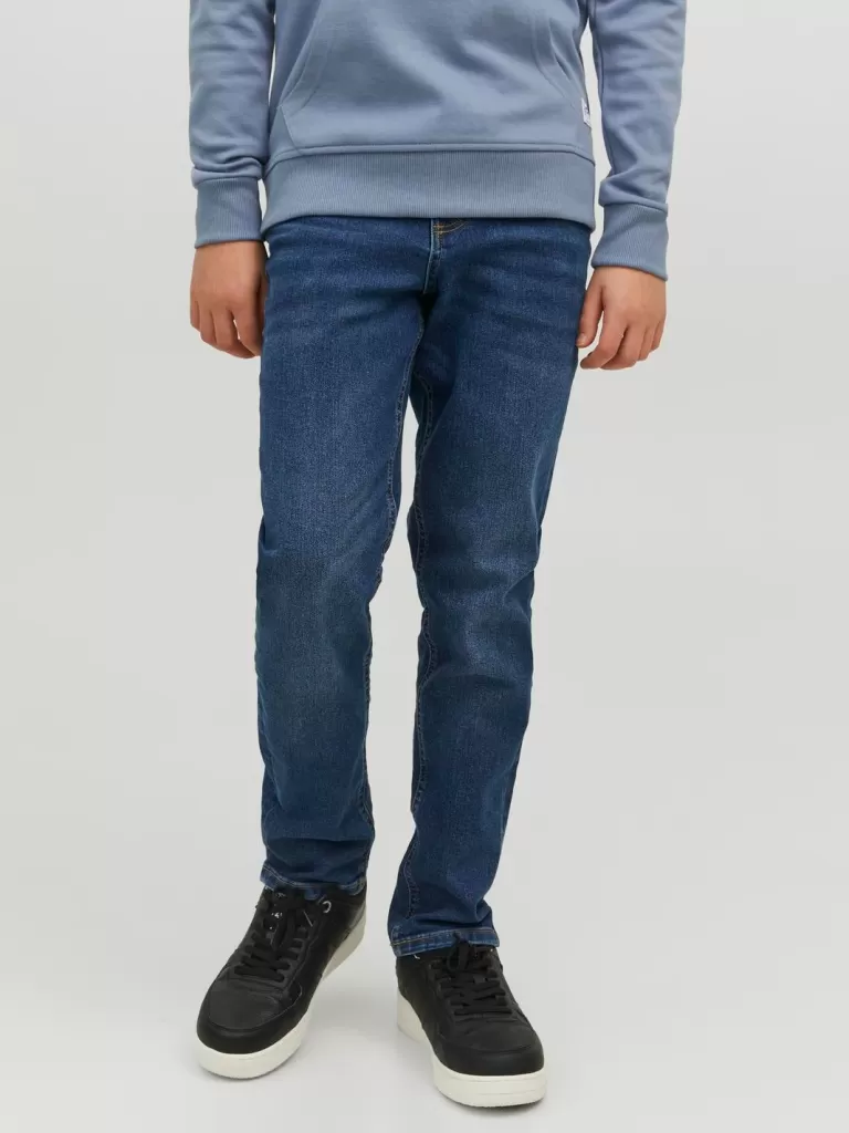 JACK & JONES Jeansy^JJIGLENN JJORIGINAL MF 070 NOOS JNR Jeansy o kroju slim fit Junior Niebieski