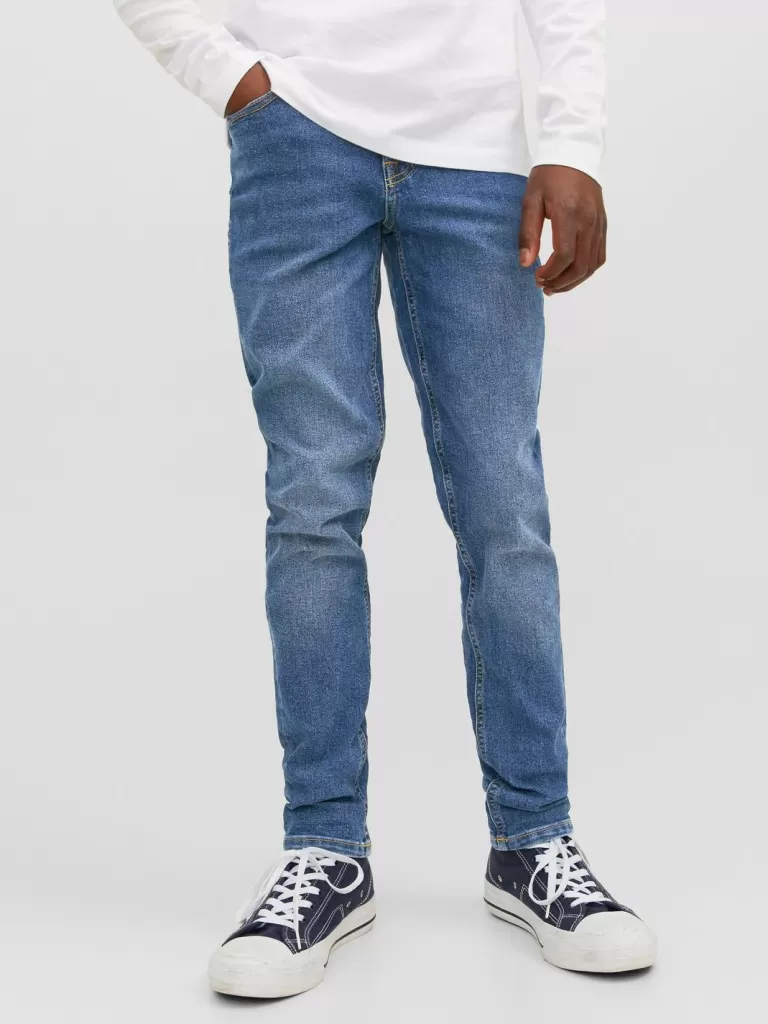JACK & JONES Jeansy^JJIGLENN JJORIGINAL MF 071 NOOS JNR Jeansy o kroju slim fit Junior Niebieski