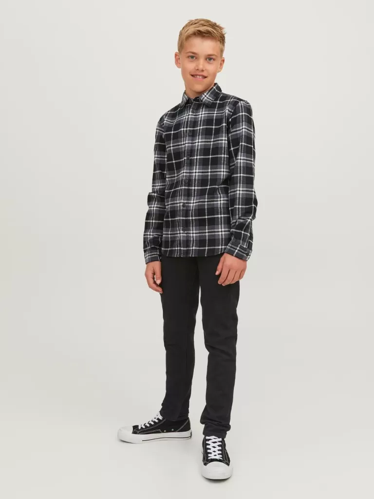 JACK & JONES Jeansy^JJIGLENN JJORIGINAL MF 072 NOOS JNR Jeansy o kroju slim fit Junior Czarny