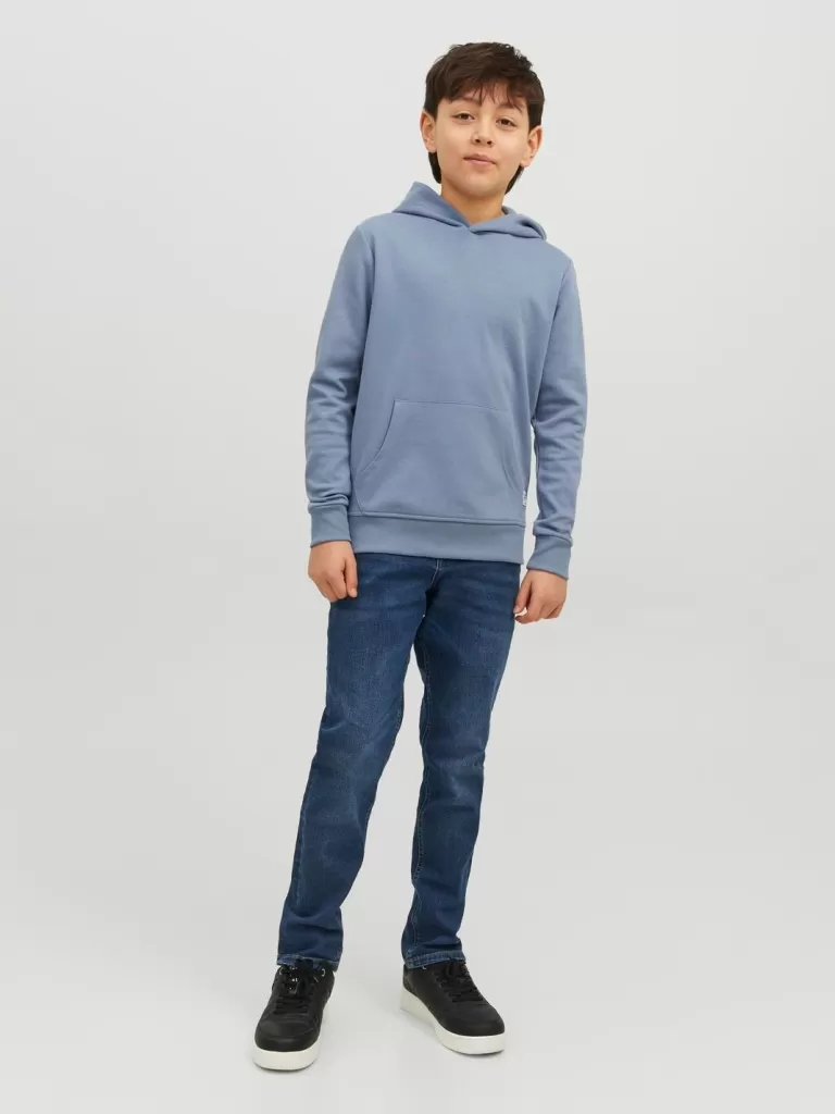 JACK & JONES Jeansy^JJIGLENN JJORIGINAL MF 070 NOOS JNR Jeansy o kroju slim fit Junior Niebieski