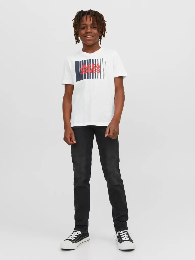 JACK & JONES Jeansy^JJIGLENN JJORIGINAL MF 073 NOOS JNR Jeansy o kroju slim fit Junior Czarny