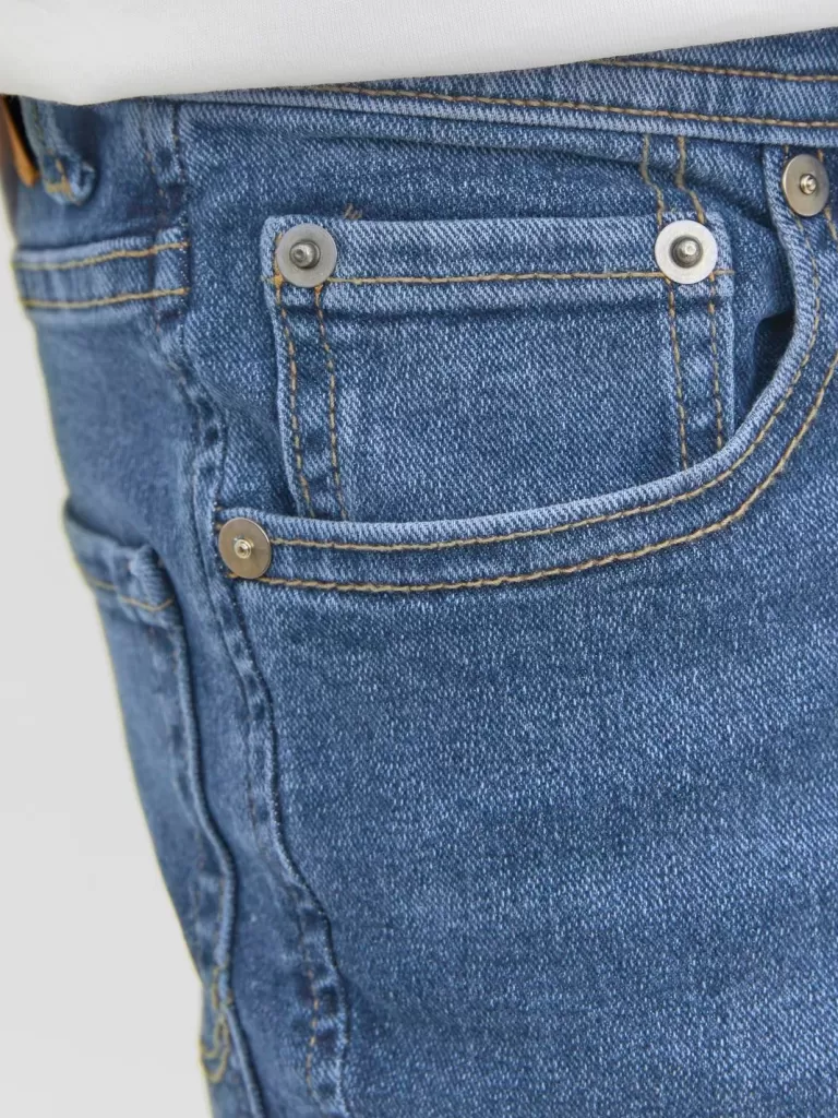 JACK & JONES Jeansy^JJIGLENN JJORIGINAL MF 071 NOOS JNR Jeansy o kroju slim fit Junior Niebieski