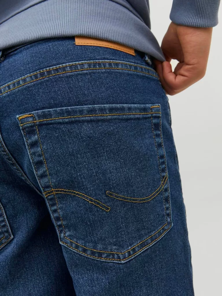 JACK & JONES Jeansy^JJIGLENN JJORIGINAL MF 070 NOOS JNR Jeansy o kroju slim fit Junior Niebieski