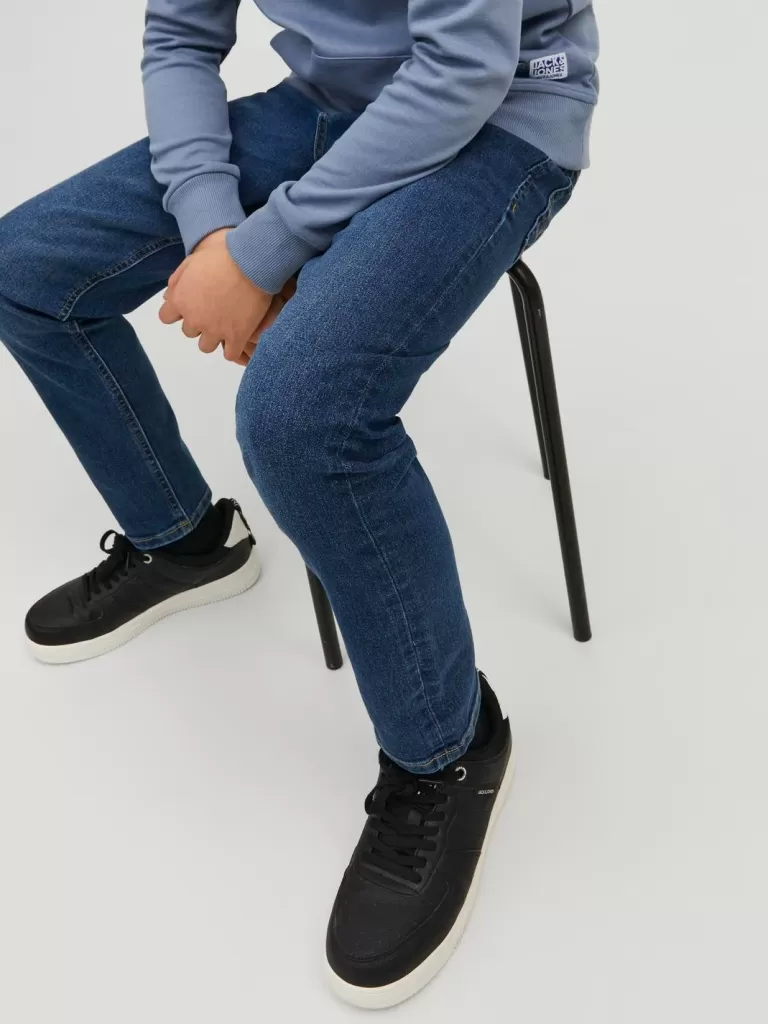 JACK & JONES Jeansy^JJIGLENN JJORIGINAL MF 070 NOOS JNR Jeansy o kroju slim fit Junior Niebieski
