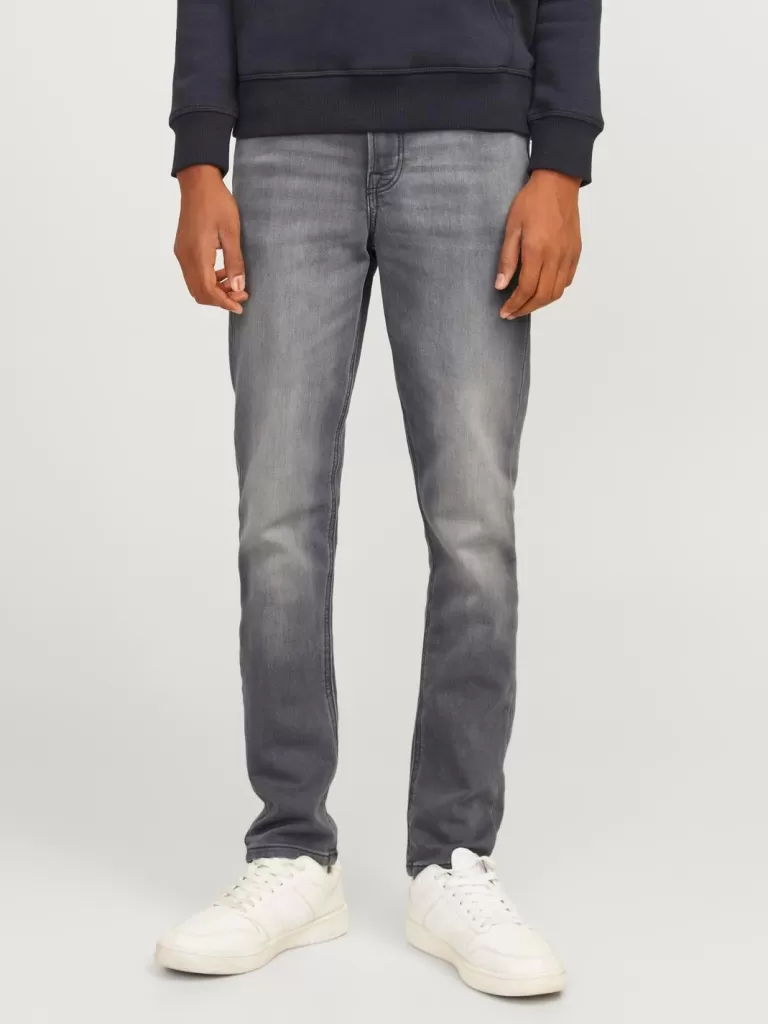 JACK & JONES Jeansy^JJIGLENN JJORIGINAL SQ 998 I.K NOOS JNR Jeansy o kroju slim fit Junior Szary