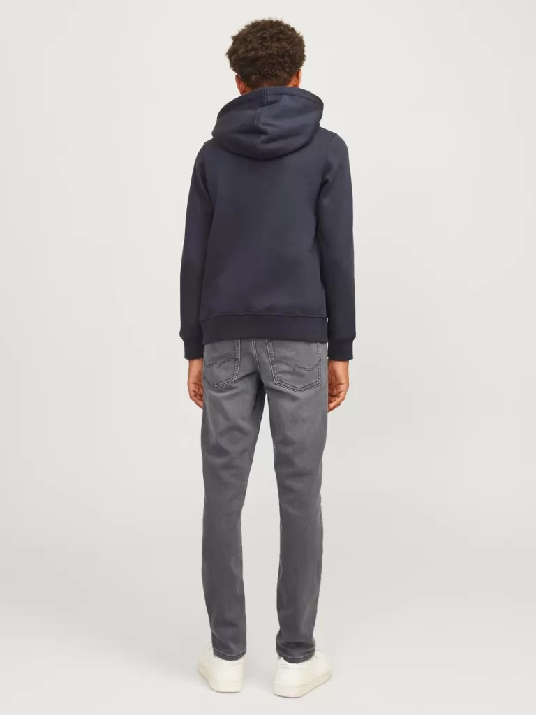 JACK & JONES Jeansy^JJIGLENN JJORIGINAL SQ 998 I.K NOOS JNR Jeansy o kroju slim fit Junior Szary