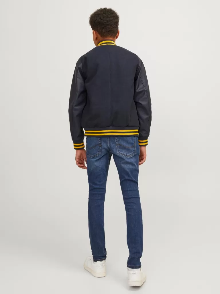 JACK & JONES Jeansy^JJILIAM JJORIGINAL AM 871 NOOS JNR Jeansy o kroju skinny Junior Niebieski
