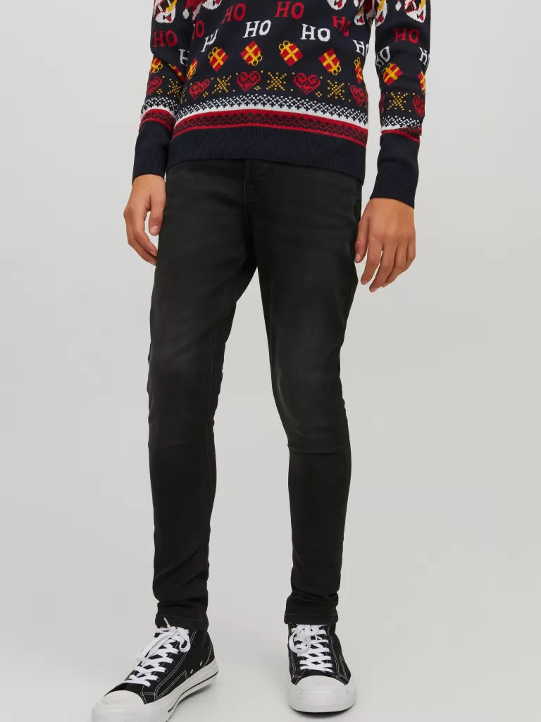 JACK & JONES Jeansy | Wyprzedaż^JJILIAM JJORIGINAL MF 803 I.K JNR Jeansy o kroju skinny Junior Czarny