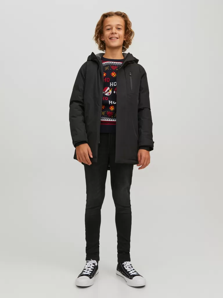 JACK & JONES Jeansy | Wyprzedaż^JJILIAM JJORIGINAL MF 803 I.K JNR Jeansy o kroju skinny Junior Czarny