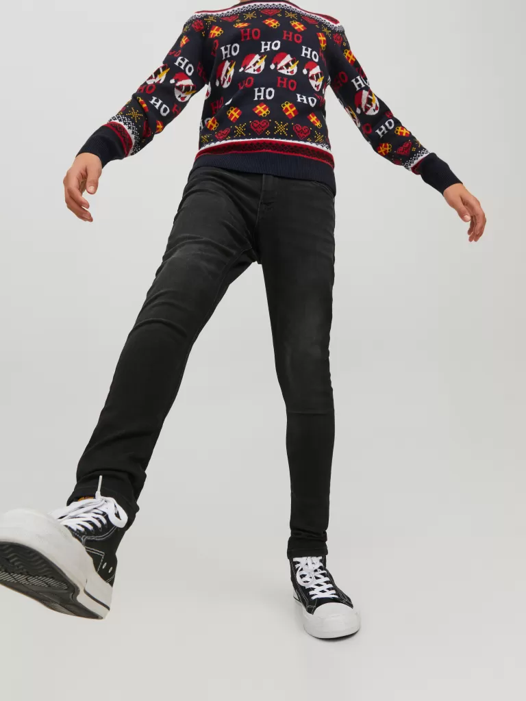 JACK & JONES Jeansy | Wyprzedaż^JJILIAM JJORIGINAL MF 803 I.K JNR Jeansy o kroju skinny Junior Czarny