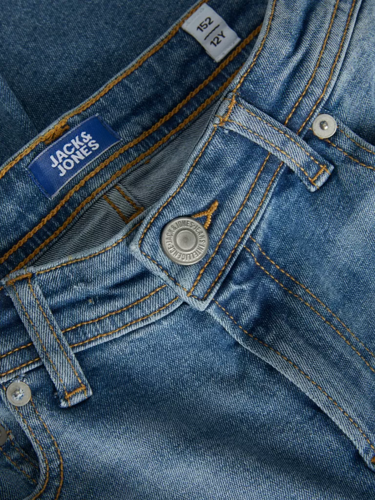 JACK & JONES Jeansy^JJILIAM JJORIGINAL MF 302 JNR Jeansy o kroju skinny Junior Niebieski
