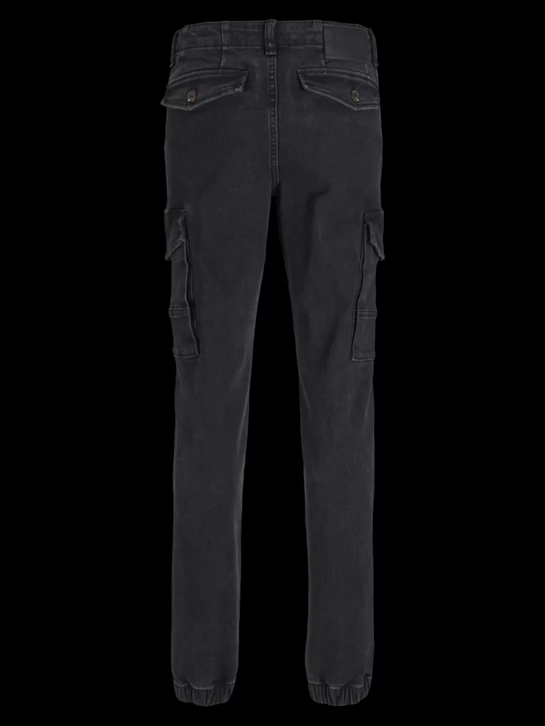 JACK & JONES Jeansy | Wyprzedaż^JJIPAUL JJFLAKE MF 073 MNI Jeansy o kroju slim fit Mini Czarny
