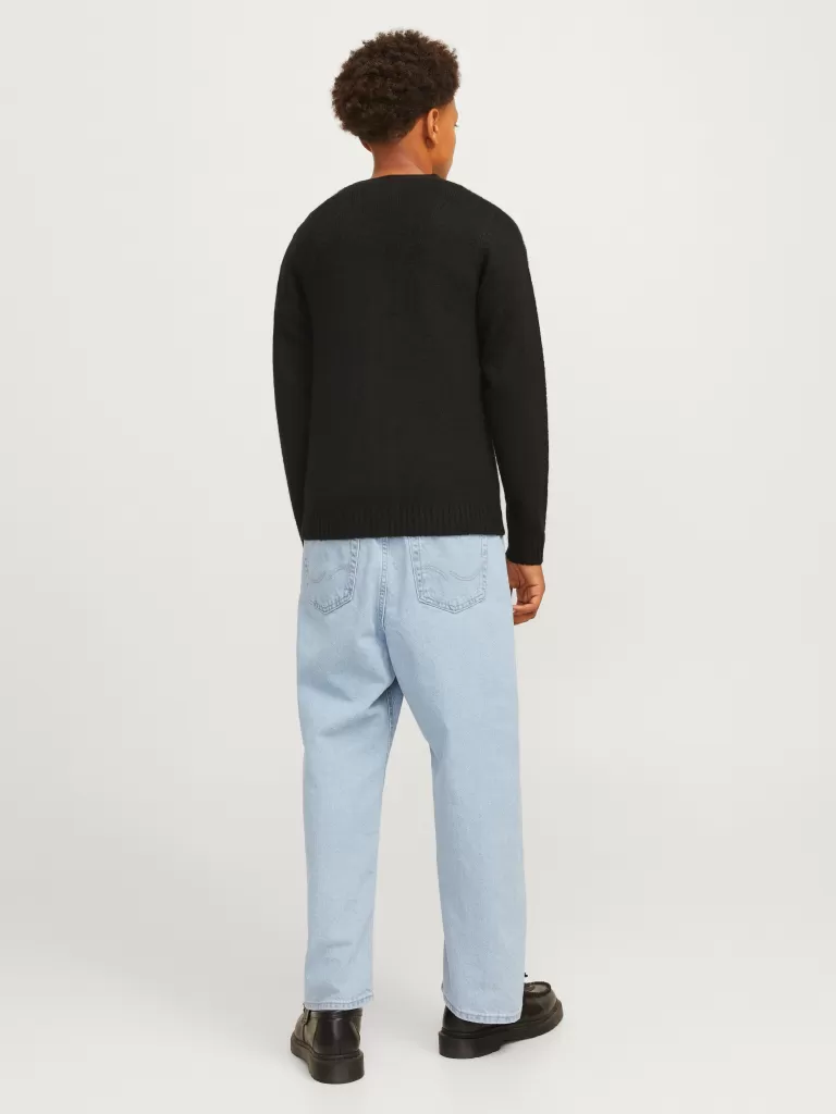 JACK & JONES Jeansy^JJIRON JJORIGINAL SQ 738 LN JNR Jeansy o kroju baggy Junior Niebieski
