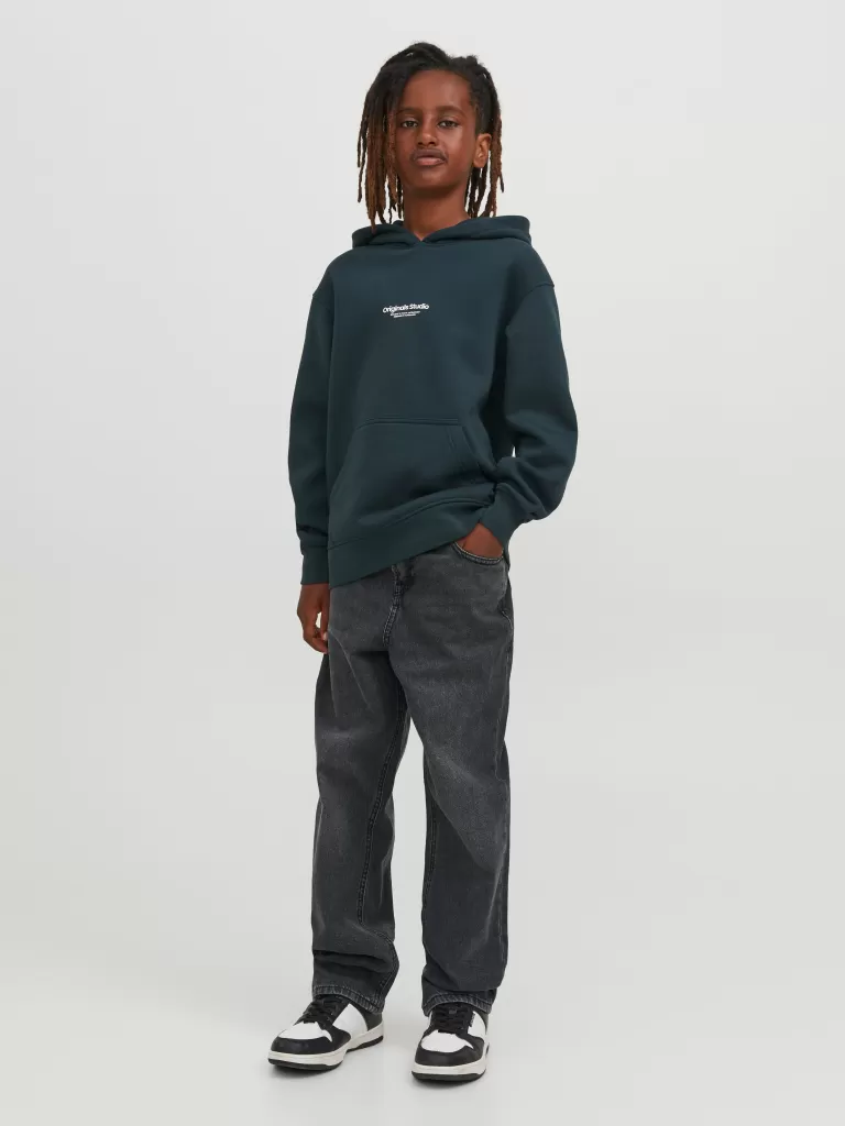 JACK & JONES Jeansy | Wyprzedaż^JWHCHRIS JJORIGINAL MF 845 JNR Jeansy o swobodnym kroju Junior Czarny