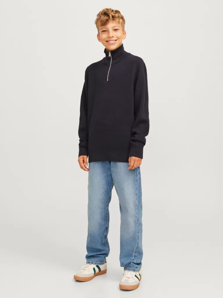 JACK & JONES Bestsellery | Jeansy^JWHCHRIS JJORIGINAL SQ 957 JNR Jeansy o swobodnym kroju Junior Niebieski