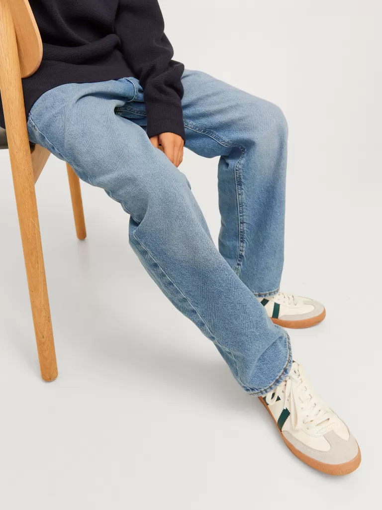 JACK & JONES Bestsellery | Jeansy^JWHCHRIS JJORIGINAL SQ 957 JNR Jeansy o swobodnym kroju Junior Niebieski