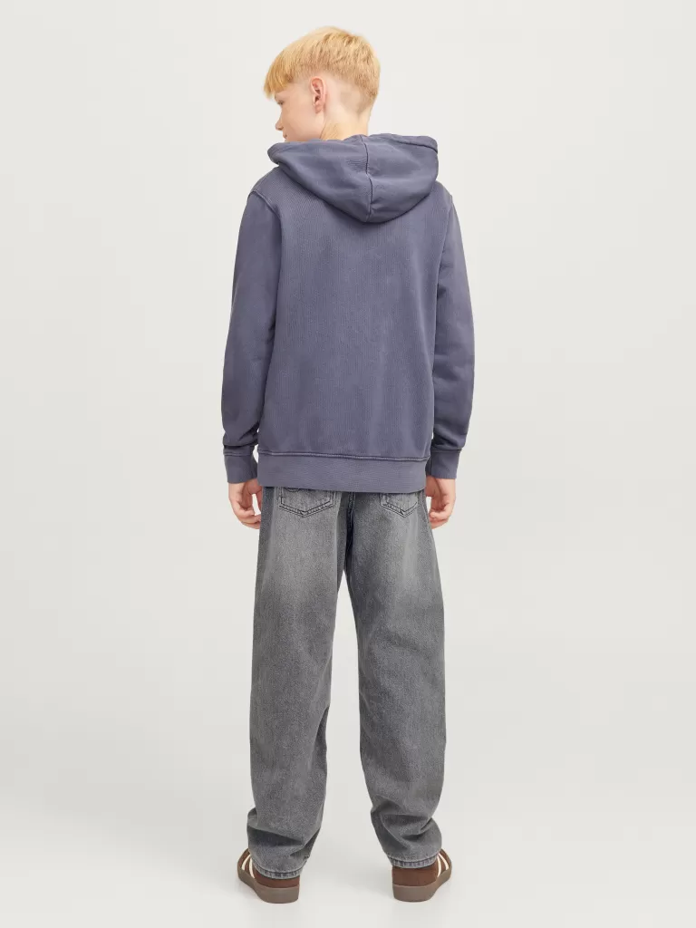 JACK & JONES Jeansy^JWHCHRIS ORIGINAL SQ 051 JNR Jeansy o swobodnym kroju Junior Szary