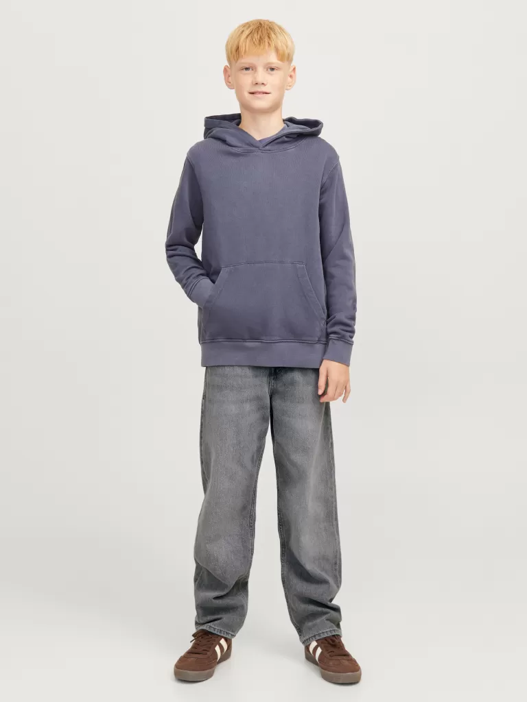 JACK & JONES Jeansy^JWHCHRIS ORIGINAL SQ 051 JNR Jeansy o swobodnym kroju Junior Szary