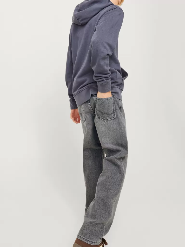 JACK & JONES Jeansy^JWHCHRIS ORIGINAL SQ 051 JNR Jeansy o swobodnym kroju Junior Szary