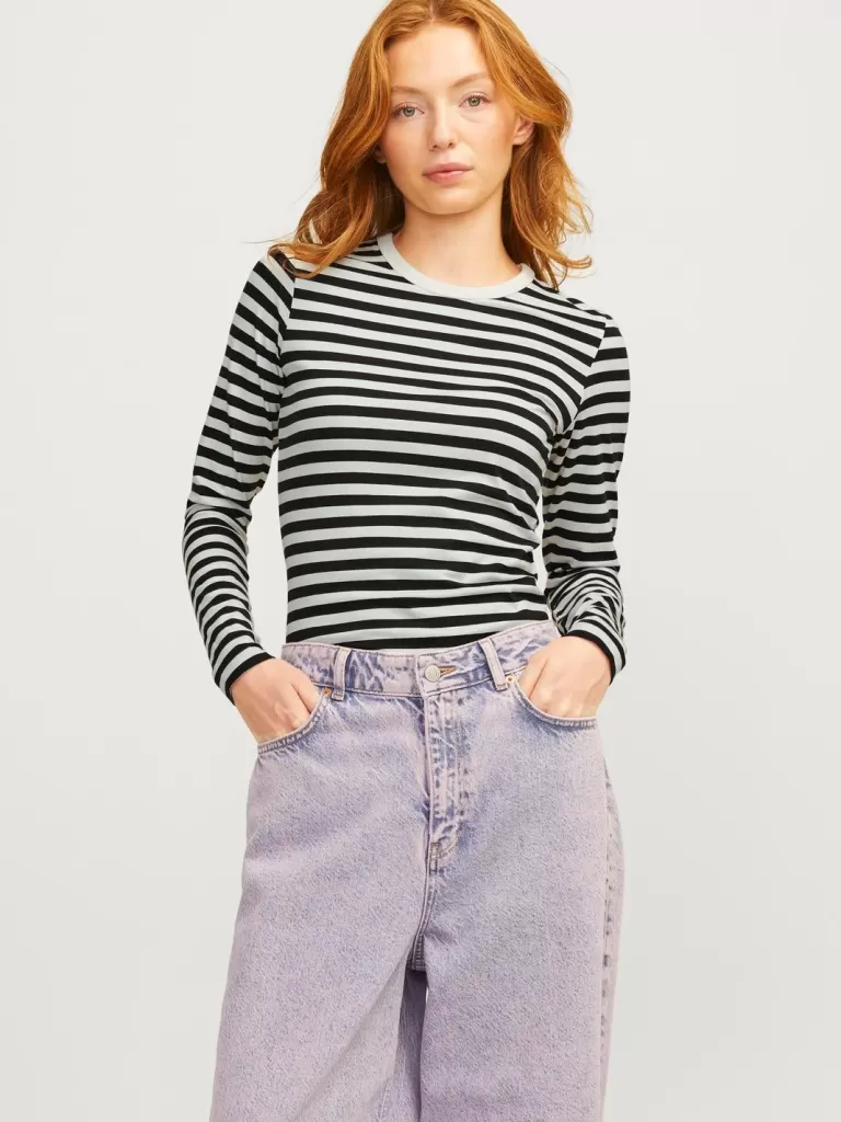 JACK & JONES Topy^JXCELINE T-shirt Czarny