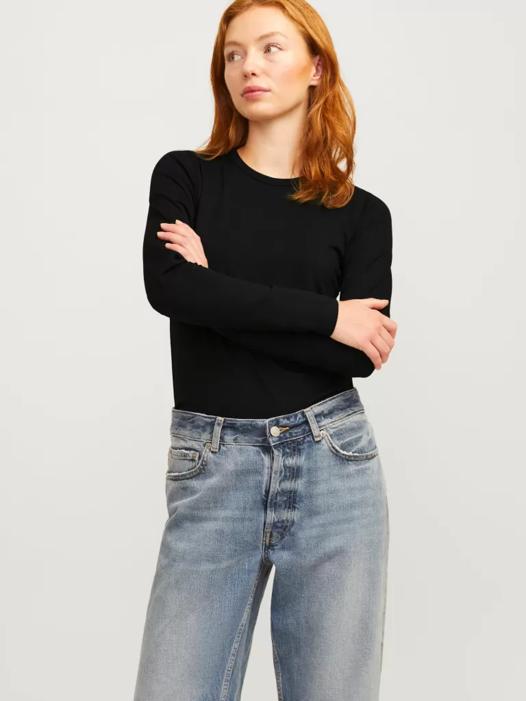 JACK & JONES Topy^JXCELINE T-shirt Czarny