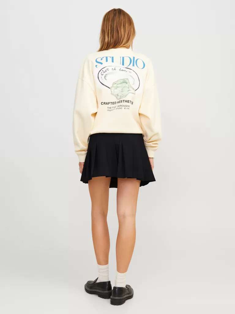 JACK & JONES Spónice^JXELLIS Spódnica plisowana Czarny