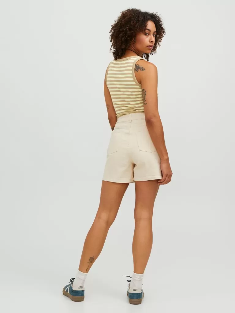 JACK & JONES Topy^JXFALLON Góra Beżowy