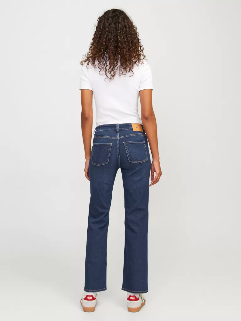 JACK & JONES Jeansy^JXNICE SL-STRAIGHT ANK MW C8117 DNM Niebieski