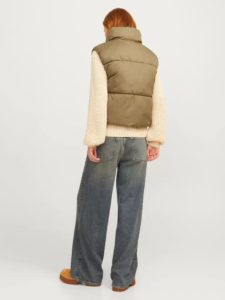JACK & JONES Kurtki I Płaszcze^JXSOLVEJ Puchowy bezrękawnik Brązowy