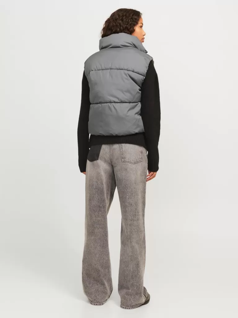 JACK & JONES Kurtki I Płaszcze^JXSOLVEJ Puchowy bezrękawnik Szary