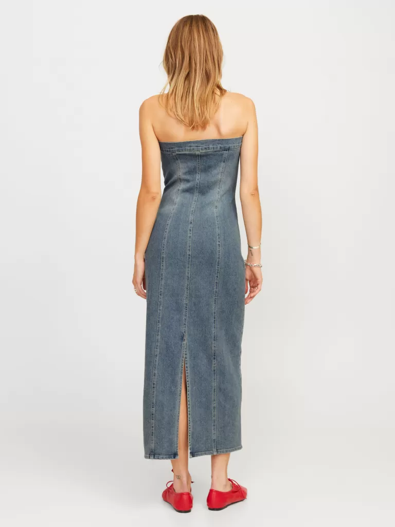 JACK & JONES Sukienki^JXTINGA Sukienka jeansowa Niebieski